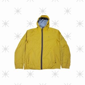 Tommy Hilfiger Men's Vibrant Yellow Hooded Windbreaker